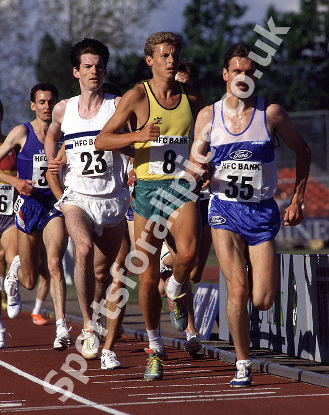 35 Eamon Martin, 8 Steve Cram and 23 Tom Hanlon UK Champs 1989