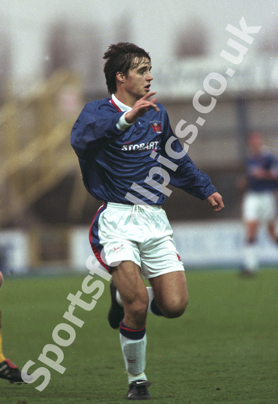 Matt Jansen playing for Carlisle United